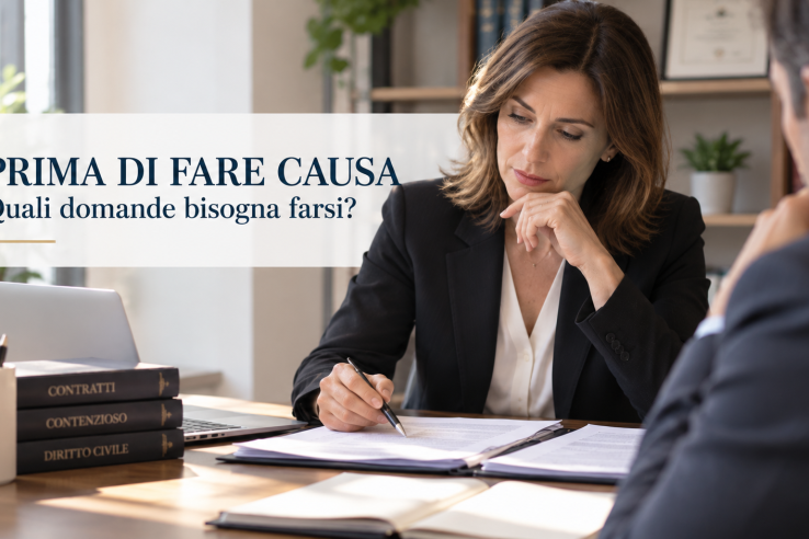 prima di fare causa cosa valutare